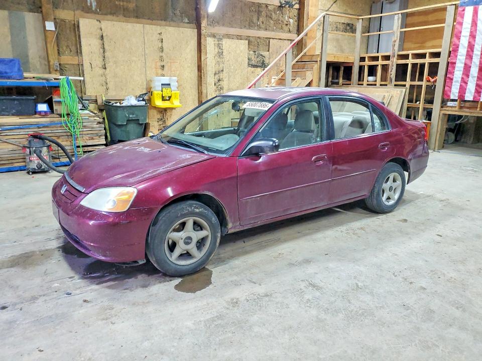 Auction sale of the 2002 Honda Civic, vin: 1HGES16502L074806, lot number: 55007886