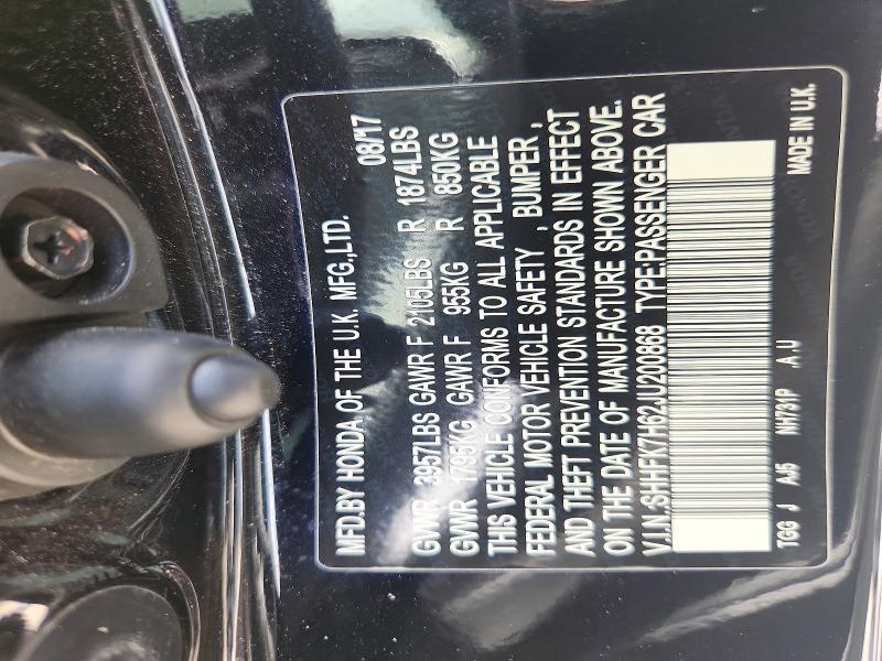 Продаж на аукціоні авто 2018 Honda Civic, vin: SHHFK7H62JU200868, номер лоту: 55129886