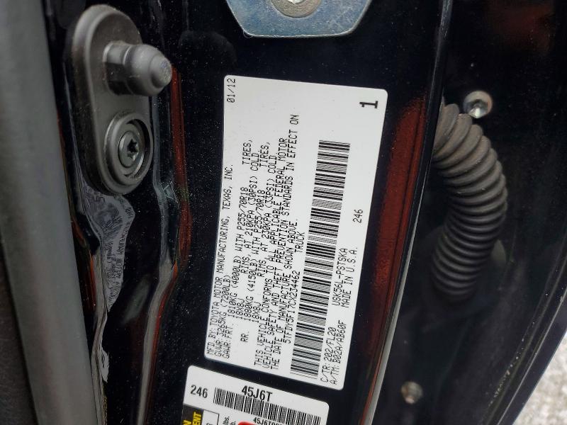 2012 Toyota Tundra მანქანა იყიდება აუქციონზე, vin: 5TFDY5F17CX234462, აუქციონის ნომერი: 54617696