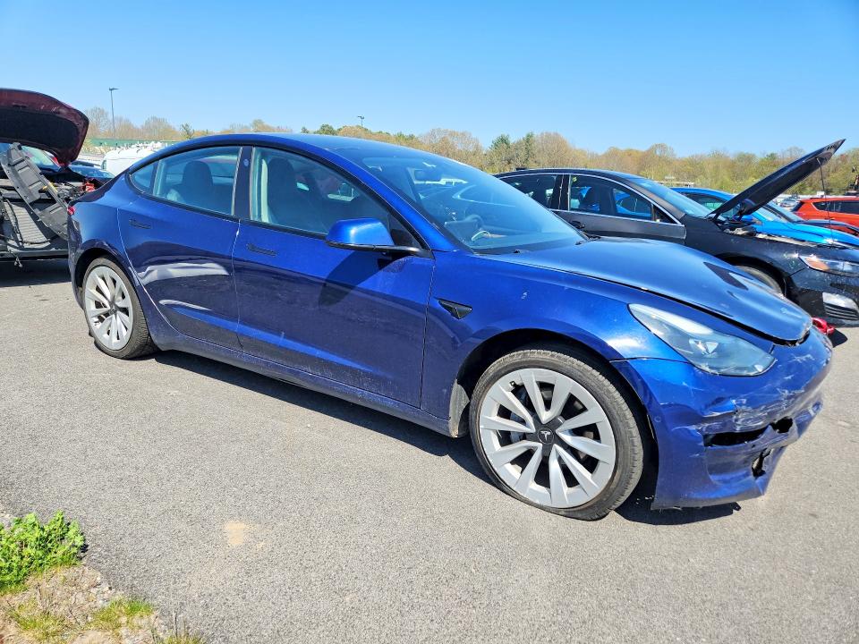 Продаж на аукціоні авто 2022 Tesla Model 3, vin: 5YJ3E1EAXNF287393, номер лоту: 51284786