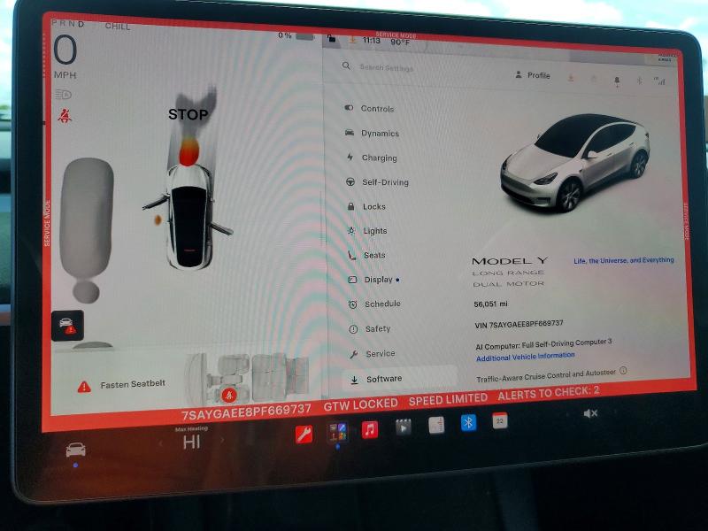 54255126 :رقم المزاد ، 7SAYGAEE8PF669737 vin ، 2023 Tesla Model Y مزاد بيع