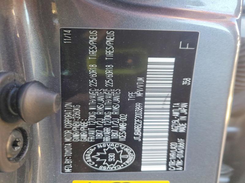 Aukcja sprzedaży 2015 Lexus Nx, vin: JTJBARBZ2F2003899, numer aukcji: 51356156
