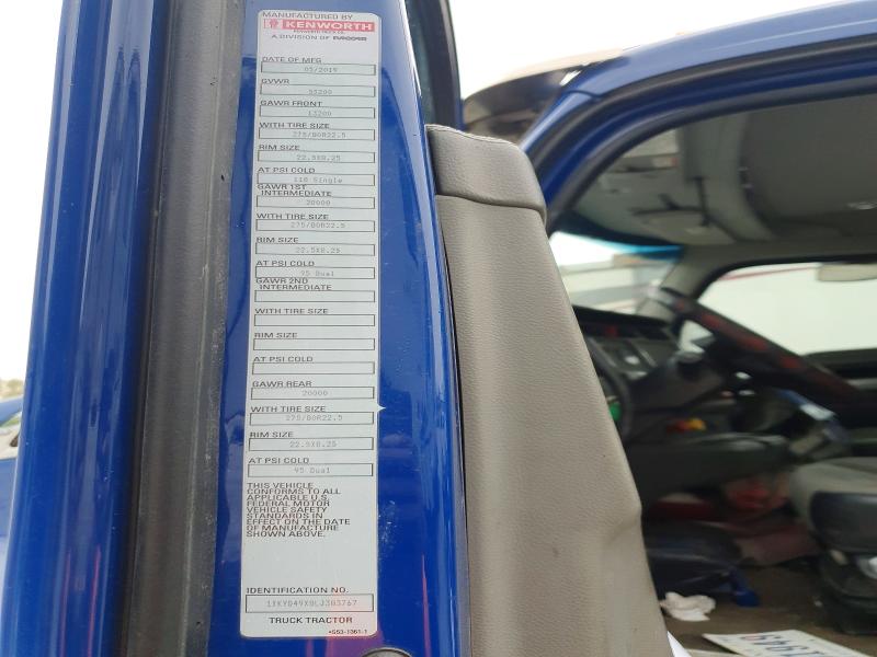 Продаж на аукціоні авто 2020 Kenworth Construction, vin: 1XKYD49X8LJ383767, номер лоту: 52274346