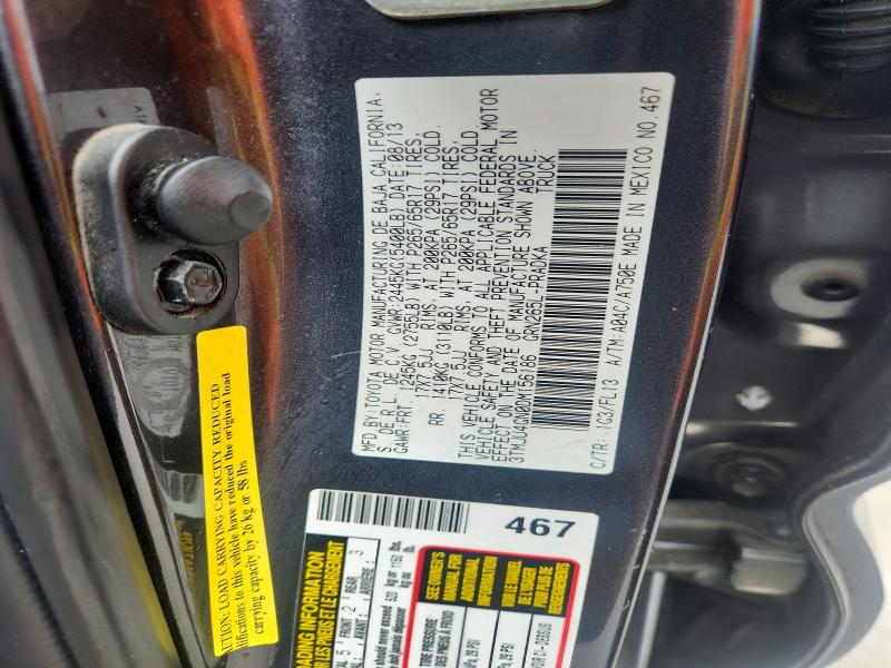 Продажа на аукционе авто 2013 Toyota Tacoma, vin: 3TMJU4GN0DM156186, номер лота: 50629726