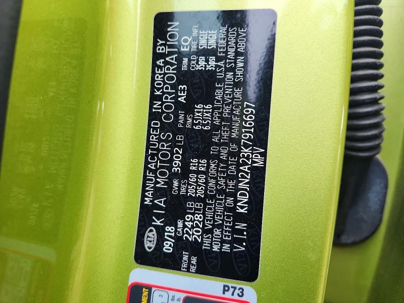 Продаж на аукціоні авто 2019 Kia Soul, vin: KNDJN2A23K7916697, номер лоту: 52545306
