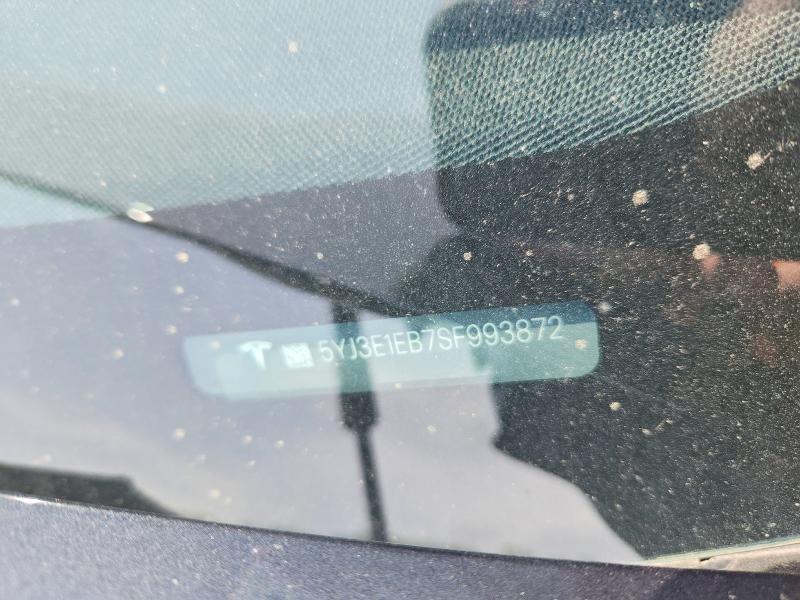 2025 Tesla Model 3 მანქანა იყიდება აუქციონზე, vin: 5YJ3E1EB7SF993872, აუქციონის ნომერი: 52195806