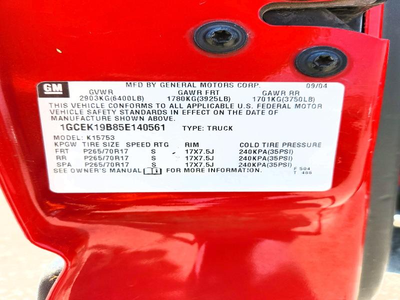 Продаж на аукціоні авто 2005 Chevrolet Silverado, vin: 1GCEK19B85E140561, номер лоту: 53139776