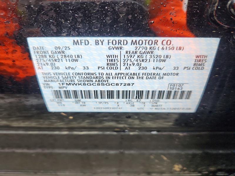Aukcja sprzedaży 2025 Ford Explorer, vin: 1FMWK8GC8SGC87287, numer aukcji: 54948296