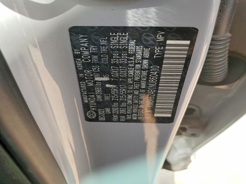 Aukcja sprzedaży 2022 Hyundai Kona, vin: KM8K62AB1NU860410, numer aukcji: 54265766