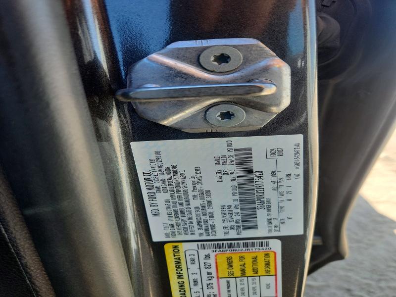 Продажа на аукционе авто 2018 Ford Fusion, vin: 3FA6P0RU2JR175420, номер лота: 53255496