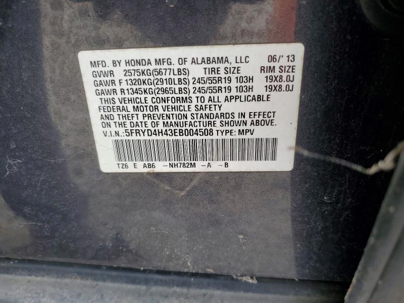 Aukcja sprzedaży 2014 Acura Mdx, vin: 5FRYD4H43EB004508, numer aukcji: 54121926