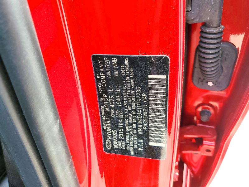 Aukcja sprzedaży 2026 Hyundai Elantra Hybrid, vin: KMHLM4DJ4TU192236, numer aukcji: 53601996