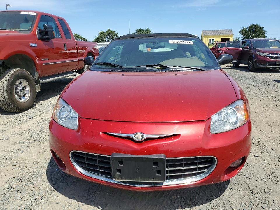 2001 Chrysler Sebring მანქანა იყიდება აუქციონზე, vin: 1C3EL55U61N601055, აუქციონის ნომერი: 54339636