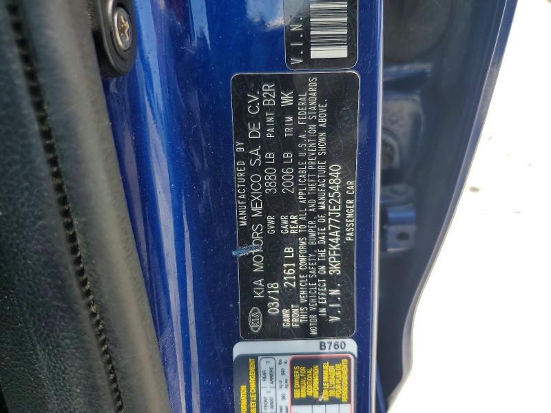 Продаж на аукціоні авто 2018 Kia Forte, vin: 3KPFK4A77JE254840, номер лоту: 53973146