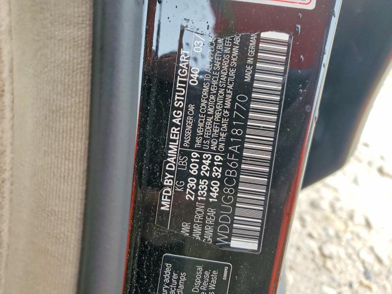 Aukcja sprzedaży 2015 Mercedes-benz S, vin: WDDUG8CB6FA181770, numer aukcji: 50770116