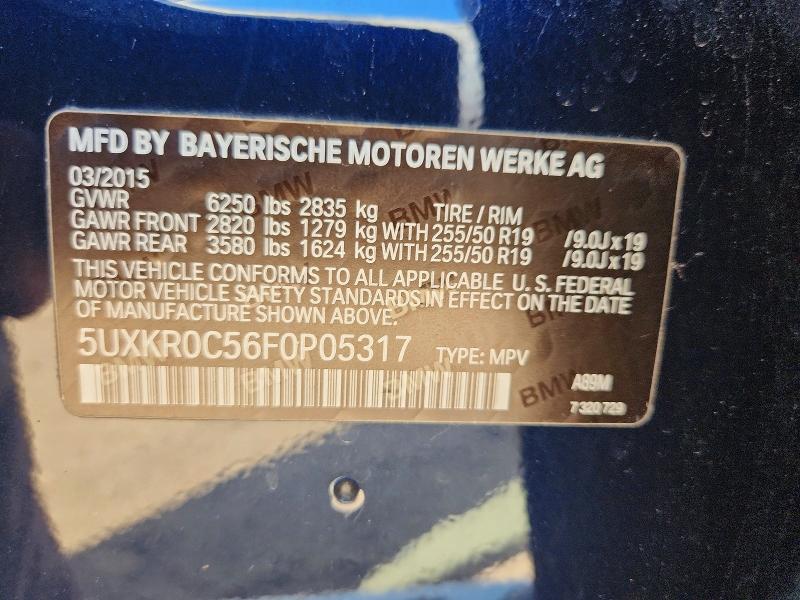 Продажа на аукционе авто 2015 Bmw X5, vin: 5UXKR0C56F0P05317, номер лота: 54777986