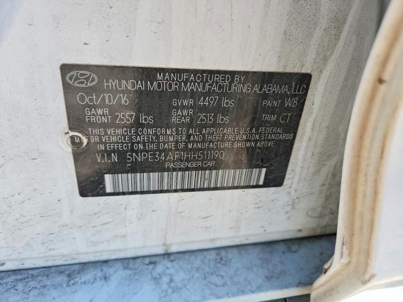 Продажа на аукционе авто 2017 Hyundai Sonata, vin: 5NPE34AF1HH511190, номер лота: 53667886