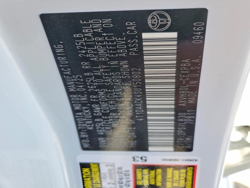 54336176 :رقم المزاد ، 4T1DAACK4SU150802 vin ، 2025 Toyota Camry مزاد بيع