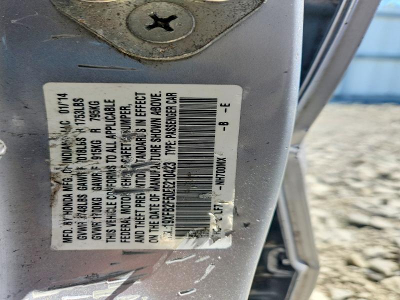 Продаж на аукціоні авто 2014 Honda Civic, vin: 19XFB2F50EE210423, номер лоту: 52501976