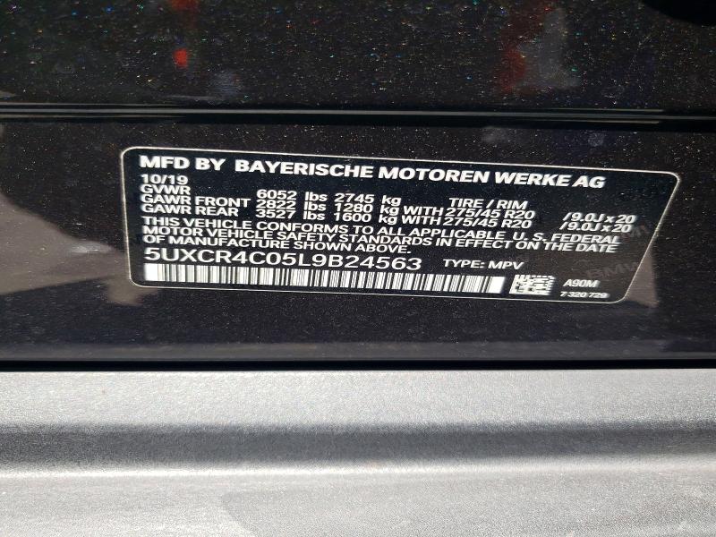 Продаж на аукціоні авто 2020 Bmw X5, vin: 5UXCR4C05L9B24563, номер лоту: 53637686