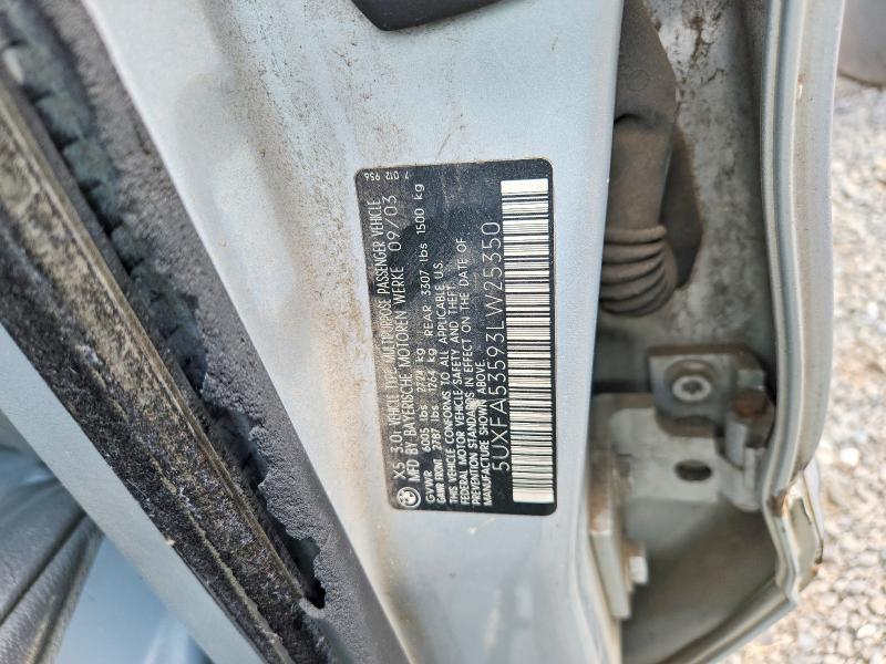 Продажа на аукционе авто 2003 Bmw X5, vin: 5UXFA53593LW25350, номер лота: 55282076
