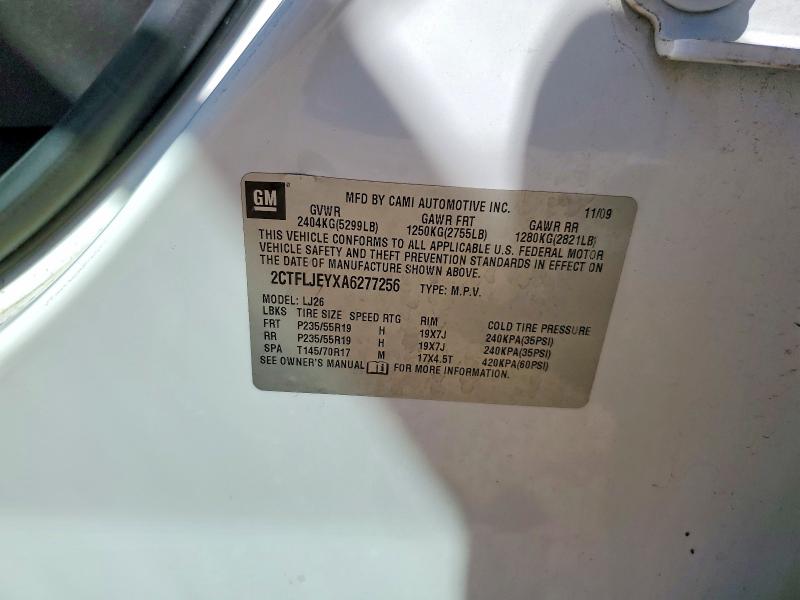 Продаж на аукціоні авто 2010 Gmc Terrain, vin: 2CTFLJEYXA6277256, номер лоту: 52940476