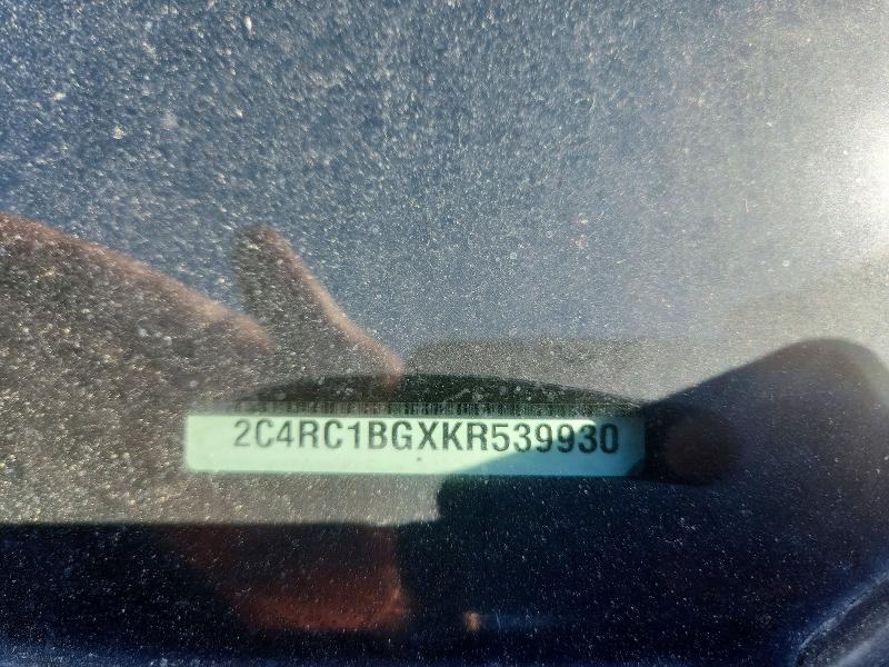 51476596 :رقم المزاد ، 2C4RC1BGXKR539930 vin ، 2019 Chrysler Pacifica مزاد بيع