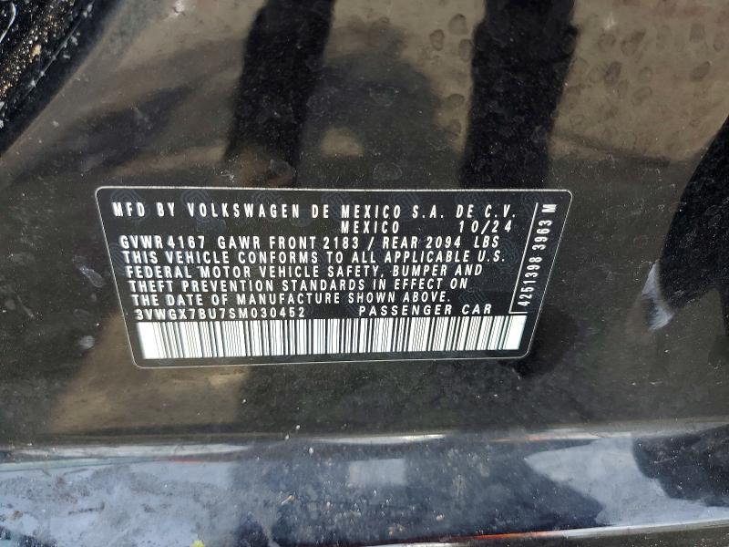 54657066 :رقم المزاد ، 3VWGX7BU7SM030452 vin ، 2025 Volkswagen Jetta مزاد بيع
