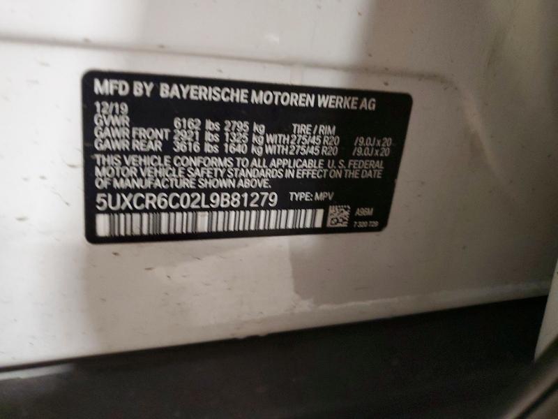 Aukcja sprzedaży 2020 Bmw X5, vin: 5UXCR6C02L9B81279, numer aukcji: 53700586
