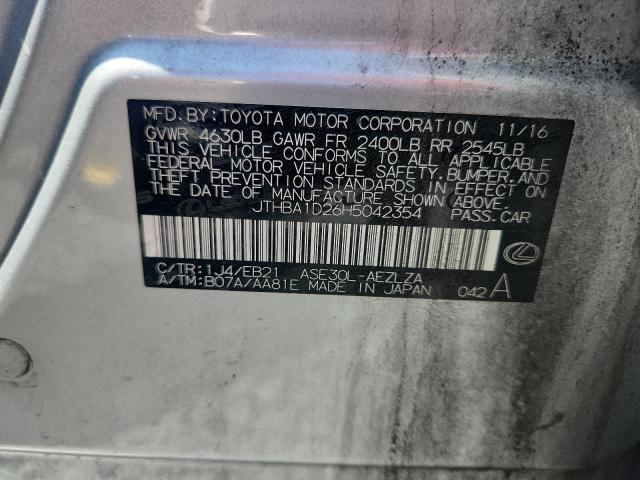 54491856 :رقم المزاد ، JTHBA1D26H5042354 vin ، 2017 Lexus Is مزاد بيع