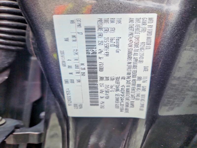 52136556 :رقم المزاد ، 1FADP3F24HL201584 vin ، 2017 Ford Focus مزاد بيع