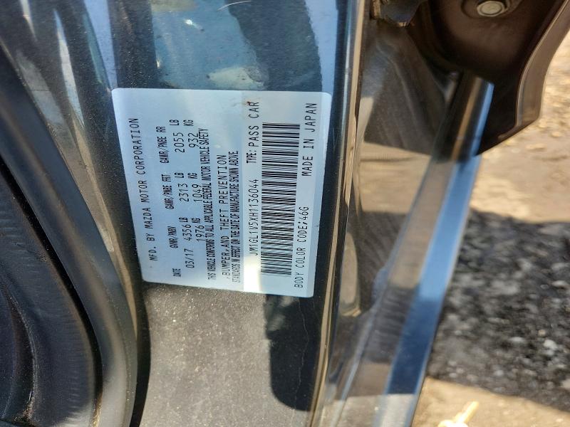 53380086 :رقم المزاد ، JM1GL1V5XH1136044 vin ، 2017 Mazda 6 مزاد بيع