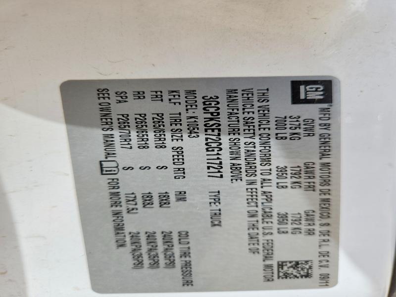 Продажа на аукционе авто 2012 Chevrolet Silverado, vin: 3GCPKSE72CG117217, номер лота: 53518396