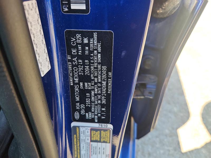 Продаж на аукціоні авто 2021 Kia Forte, vin: 3KPF24AD6ME280498, номер лоту: 52955666