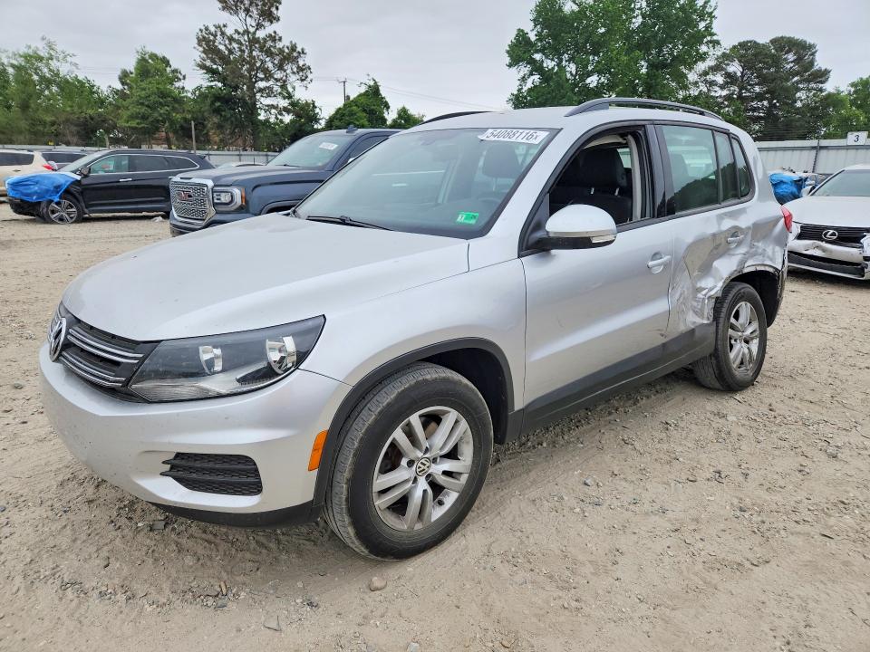 Auction sale of the 2016 Volkswagen Tiguan, vin: WVGBV7AX3GW582791, lot number: 54088116