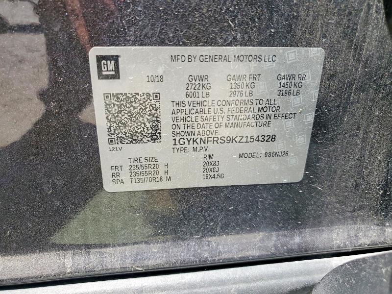 Продажа на аукционе авто 2019 Cadillac Xt5, vin: 1GYKNFRS9KZ154328, номер лота: 53033716