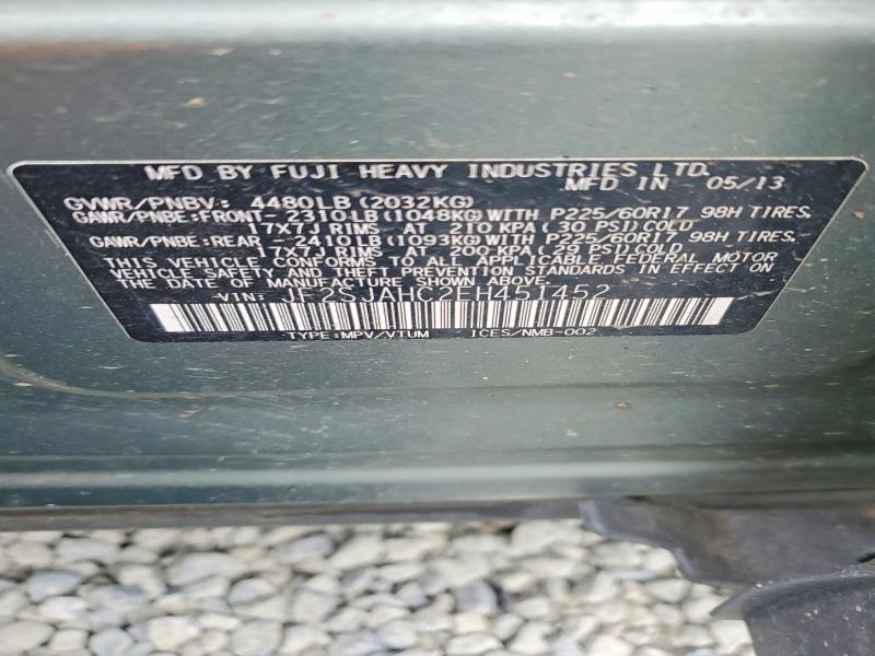 52475126 :رقم المزاد ، JF2SJAHC2EH451452 vin ، 2014 Subaru Forester مزاد بيع