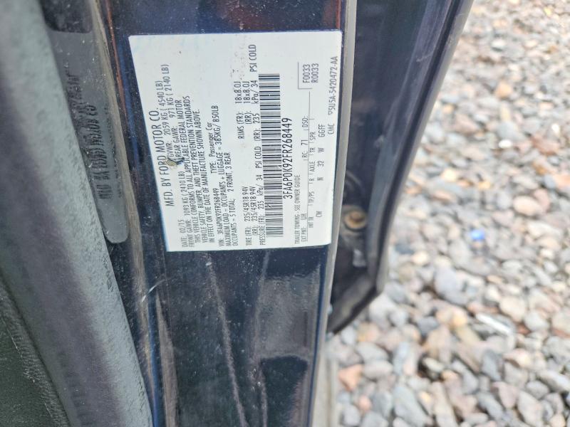 Продажа на аукционе авто 2015 Ford Fusion, vin: 3FA6P0K92FR268449, номер лота: 53170326