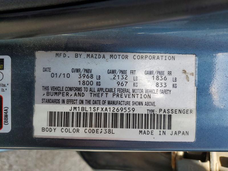 53522816 :رقم المزاد ، JM1BL1SFXA1269559 vin ، 2010 Mazda 3 مزاد بيع