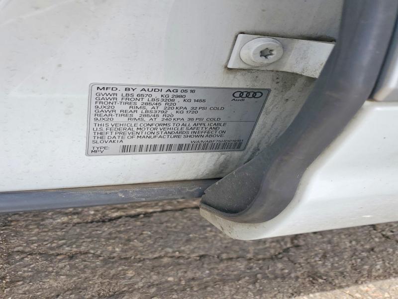 Aukcja sprzedaży 2017 Audi Q7, vin: WA1VABF75HD019161, numer aukcji: 53952866