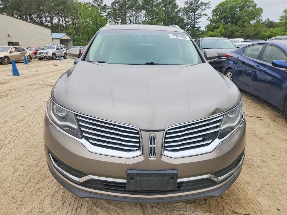 52766896 :رقم المزاد ، 2LMTJ8KR9GBL72613 vin ، 2016 Lincoln Mkx مزاد بيع