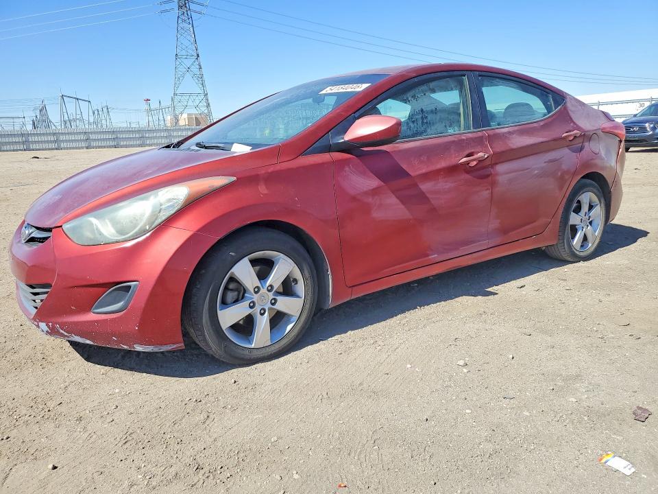 54184046 :رقم المزاد ، 5NPDH4AE4DH345519 vin ، 2013 Hyundai Elantra مزاد بيع