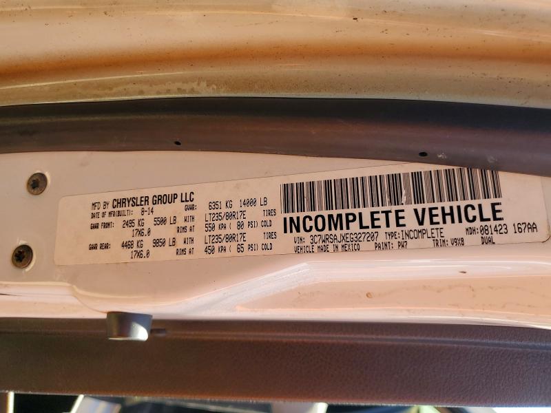 2014 Ram 3500 მანქანა იყიდება აუქციონზე, vin: 3C7WRSAJXEG327207, აუქციონის ნომერი: 53111426