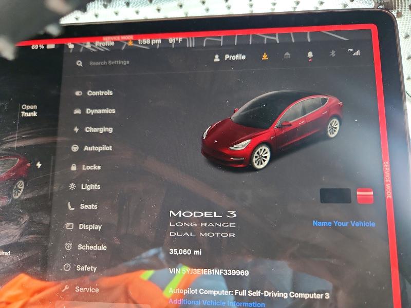 Aukcja sprzedaży 2022 Tesla Model 3, vin: 5YJ3E1EB1NF339969, numer aukcji: 53474076