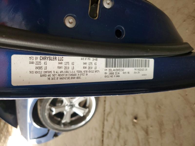 2009 Dodge Challenger მანქანა იყიდება აუქციონზე, vin: 2B3LJ44V59H551543, აუქციონის ნომერი: 51323116