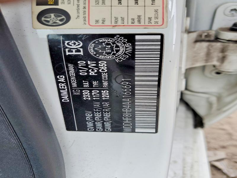 Aukcja sprzedaży 2010 Mercedes-benz E, vin: WDDHF8HB4AA166691, numer aukcji: 51484436