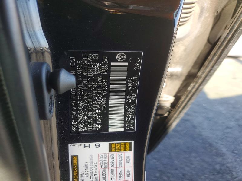 Aukcja sprzedaży 2022 Toyota Prius, vin: JTDKAMFU1N3160983, numer aukcji: 51580856