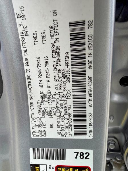 Продаж на аукціоні авто 2016 Toyota Tacoma, vin: 3TMDZ5BN9GM001703, номер лоту: 52606546
