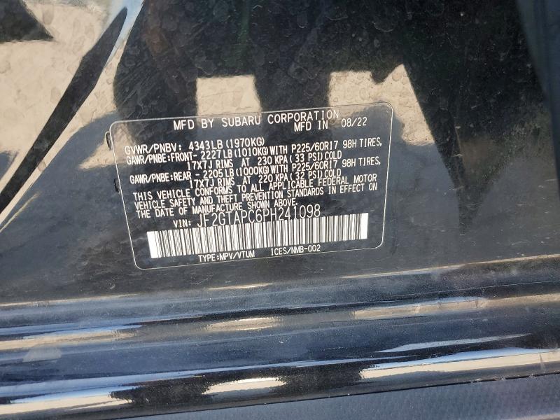 Продажа на аукционе авто 2023 Subaru Crosstrek, vin: JF2GTAPC6PH241098, номер лота: 53137616