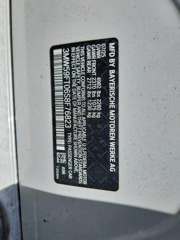 Aukcja sprzedaży 2025 Bmw M340i, vin: 3MW59FT06S8F76823, numer aukcji: 55359596